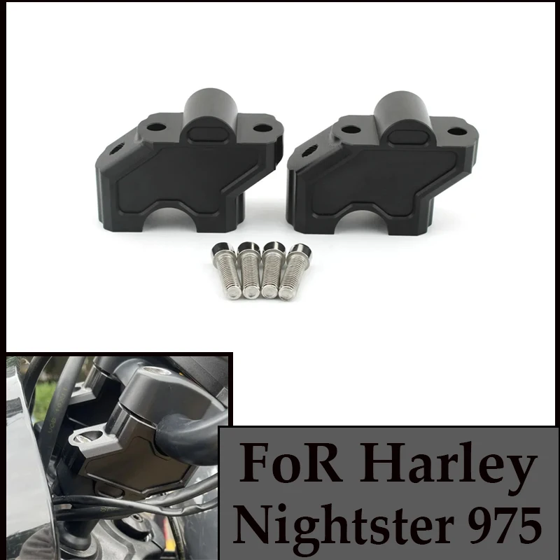

FoR Harley Davidson Nightster 975 Motorcycle Accessories Handlebar Handle Bar Clamp Riser Nightster975 RH975 2022-2023