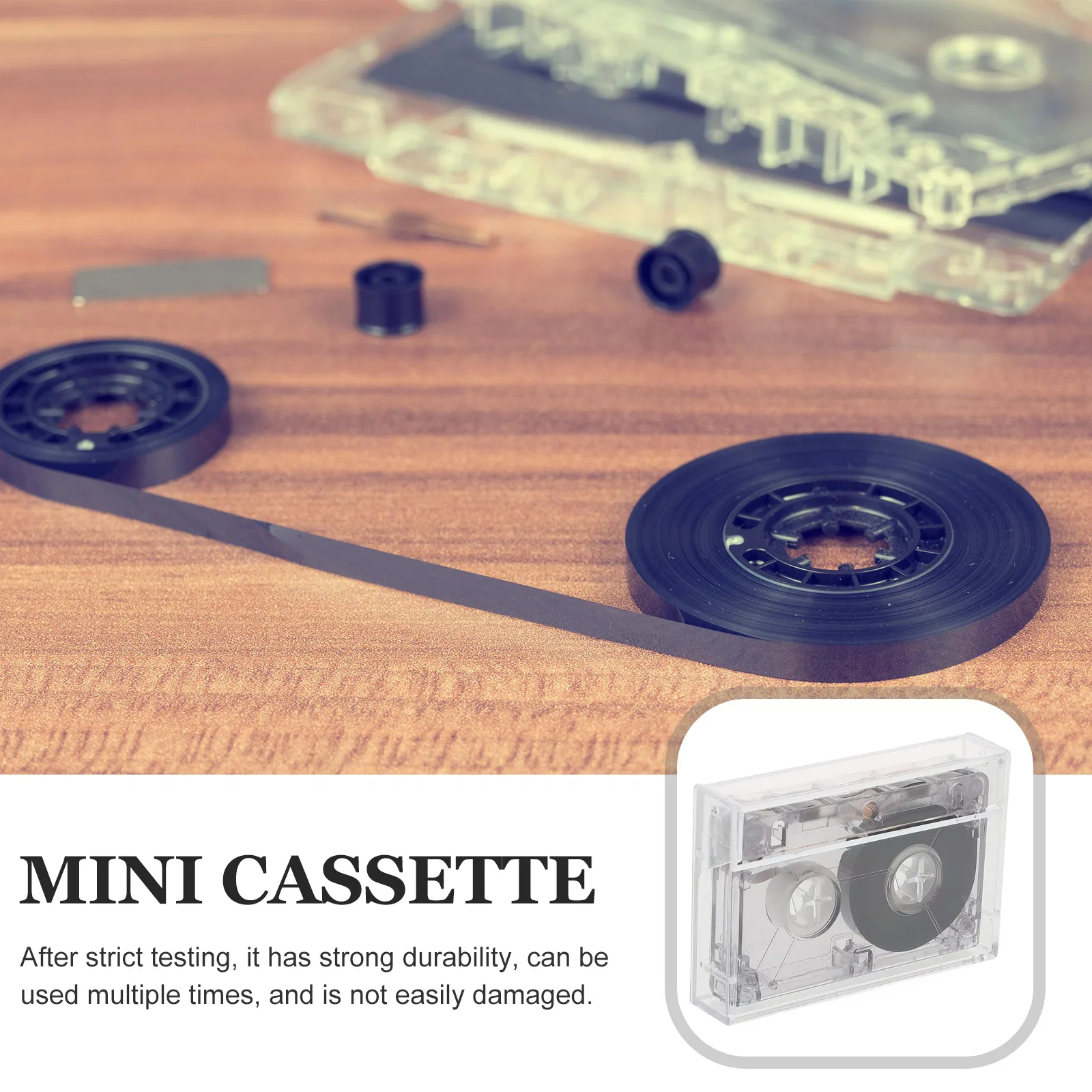 

Blank Cassette 60 Minutes Cassette Tape Material Recording Mini Transparent Case DIY EmptyVintage Handcraft Accessory