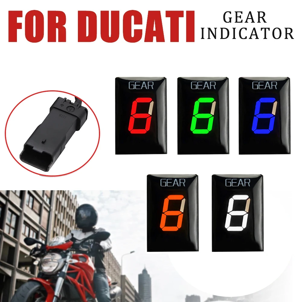 For Ducati Monster 696 821 Scrambler 400 800 1000 1100 Desmosedici RR Streetfighter Motorcycle Gear Indicator Digital Display