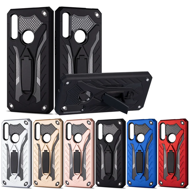 

For Huawei Y9 Prime 2019 Case Cover Heavy Duty Shockproof Silicone Armor Phone Case For Huawei Y9 Prime 2019 TPU Kickstand Shell