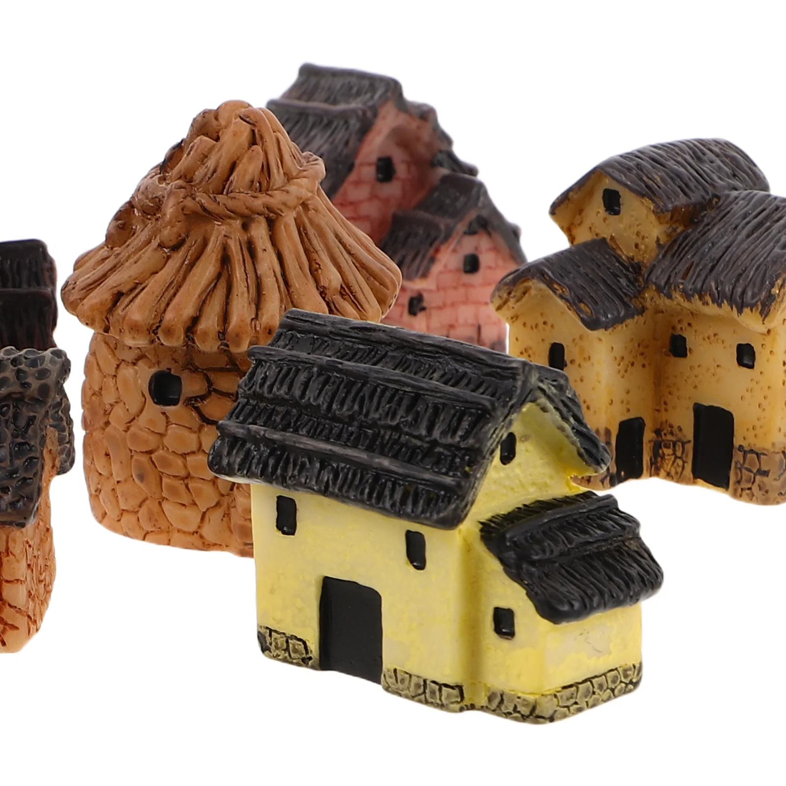 10 Uds. De resina en miniatura de estilo Vintage, microadornos para paisajismo, accesorios de jardín DIY, jardín de hadas