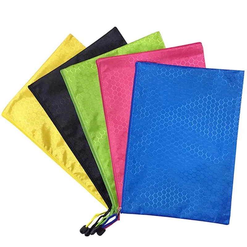 A4 1PCS/2PCS Large Capacity Waterproof Document Bag Student Office Stationery
