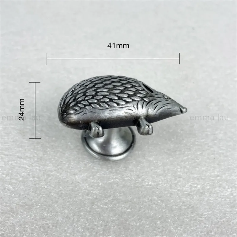 New 50Pcs/Lot Cute Hedgehog Drawer Knob Furniture Handle Single Hole Cabinet Door Handles For Kitchen Cupboard Wardrobe Pulls