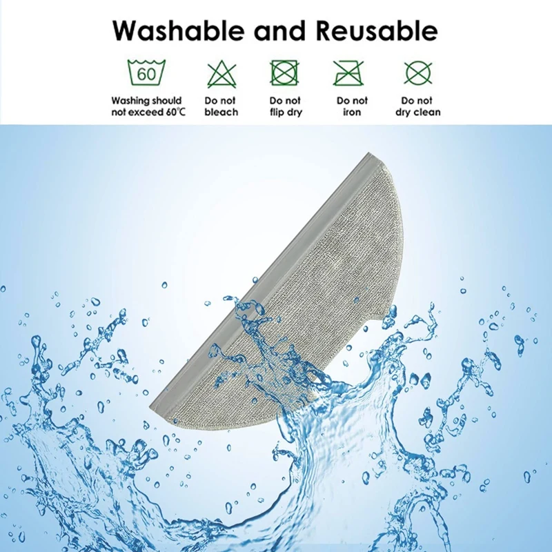 로봇 진공 청소기에 적합 교체 부품 액세서리, 유레카 E10s, 걸레 패드 5 개