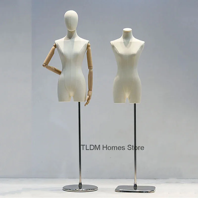 Korean Version Female Mannequins High-end Sense Mannequin for Women's Clothing Store Bust Mannequin Women Window Display Stand