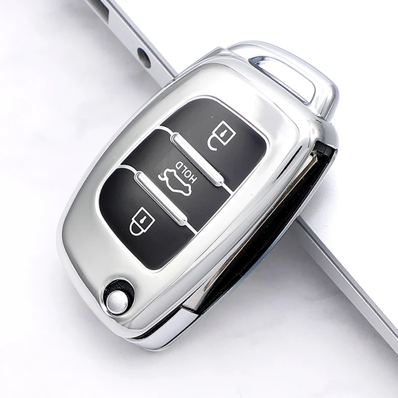 

Чехол для автомобильного ключа из ТПУ для Hyundai Tucson Creta Ix25 I10 I20 I30 Verna Mistra Elantra Santa Fe 2015-2018