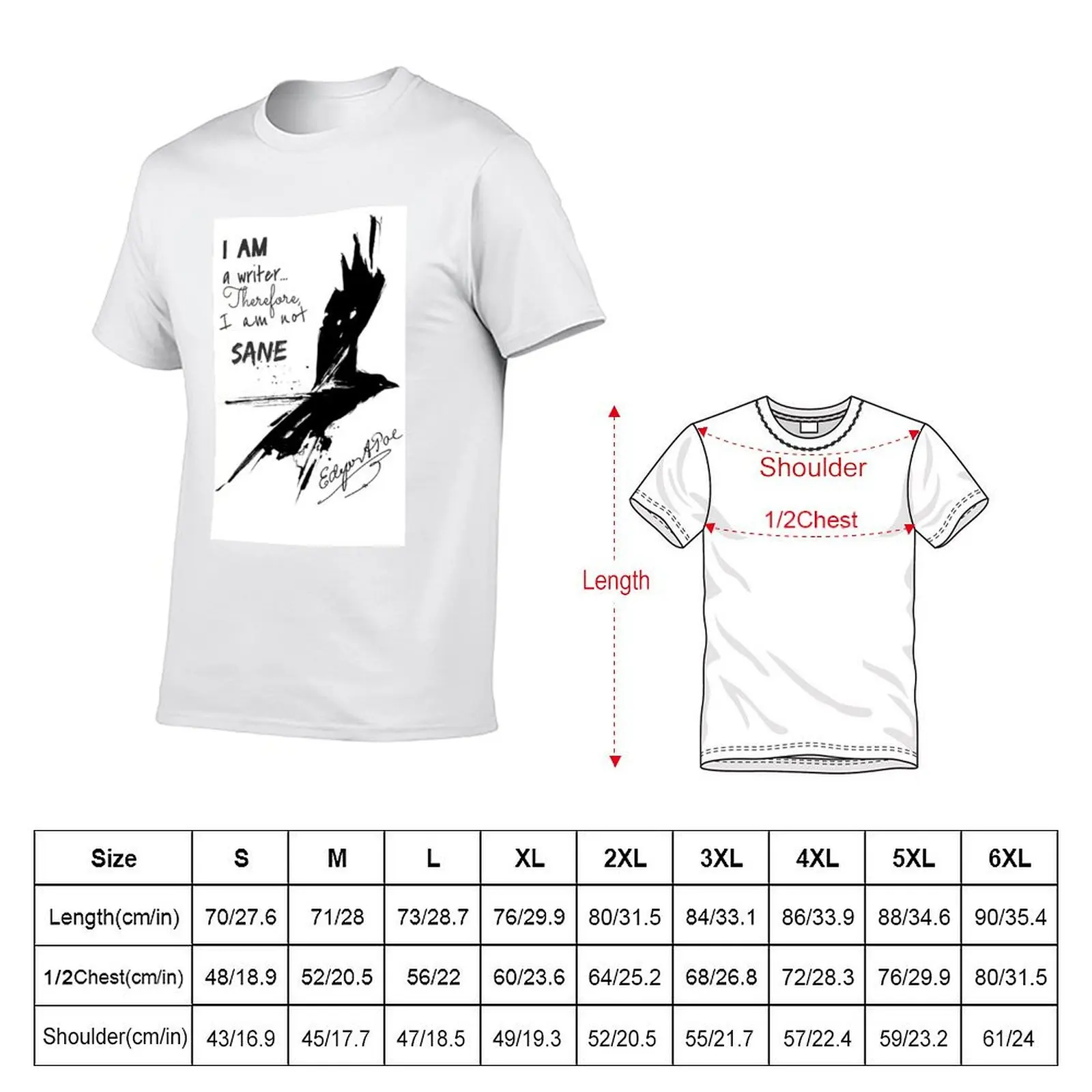 Edgar Allan Poe: I Am A Writer T-Shirt Performance Dry Fit T-Shirt