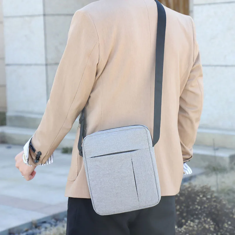 men shoulder crossbody bag fashion Solid Color Casual And Fashionable European And American Retro Nylon Bag
