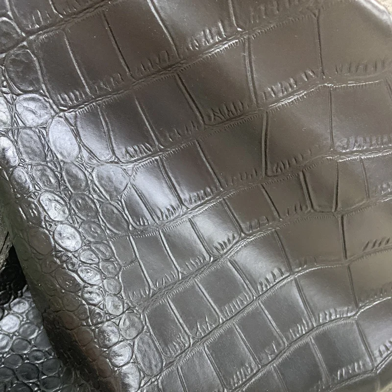 Hight Quality Crocodileskin Embossed Microfiber Pu Synthetic Leather Materials