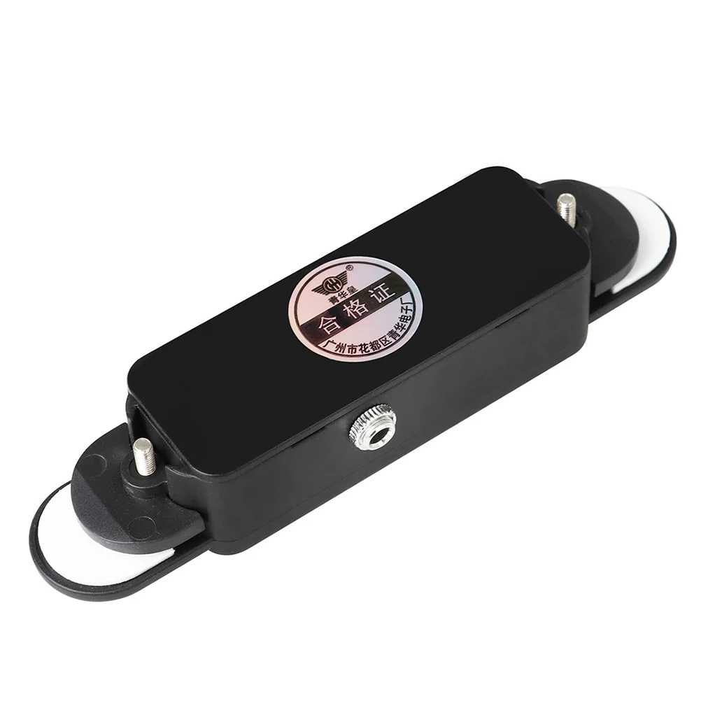 

Guitar Pickup Acoustic Classic Black Metal Mini Transducer 12 Hole Sound Hole Pickup Replacement Padded Clip for Guitar