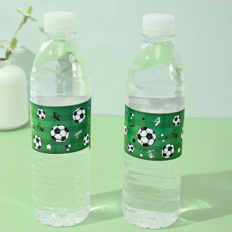 10 stücke fußball aufkleber fußball thema flasche etiketten aufkleber für jungen geburtstag babyshower party dekor liefert sport dekor – Detail 5