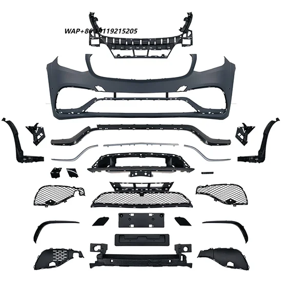 Car Body Kits Front Bumper Assy for   Class GLS X166 2016-2019 Upgrade to GLS63 2016-2020