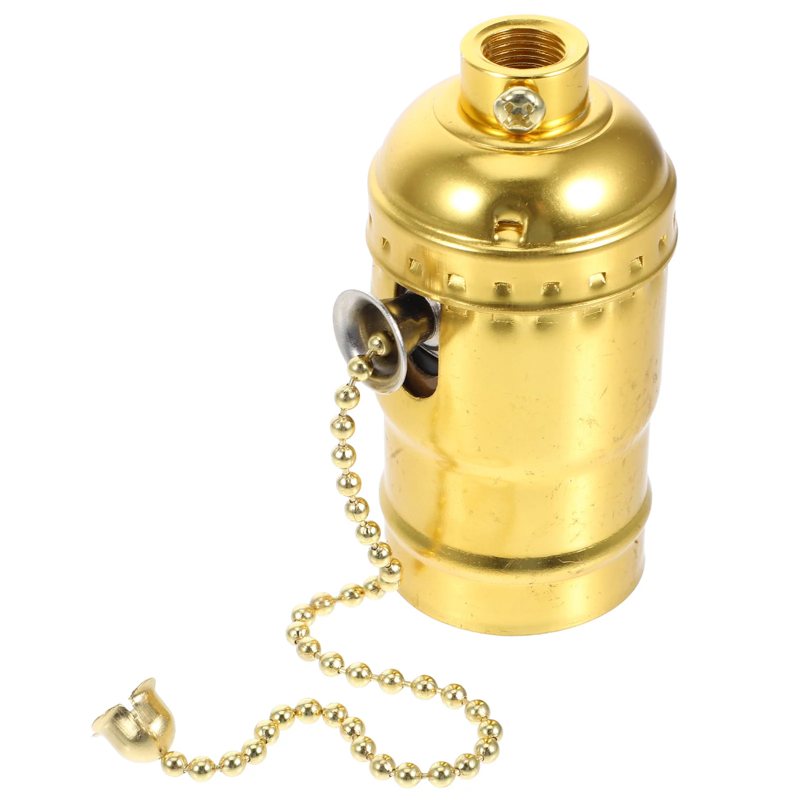 

E26 Vintage Light Bulb Socket Pull Chain Screw-in Lamp Holder Lamp Base DIY Retro Lighting Fixture Replacement
