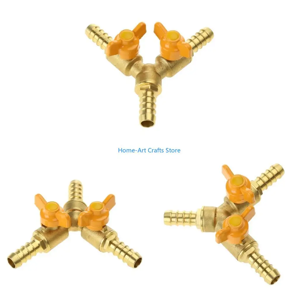 Y3NA Y Shaped Brass Connector Reliable Y Splitter Heavy Duty Connector Efficient Water Distribution Simple Installation