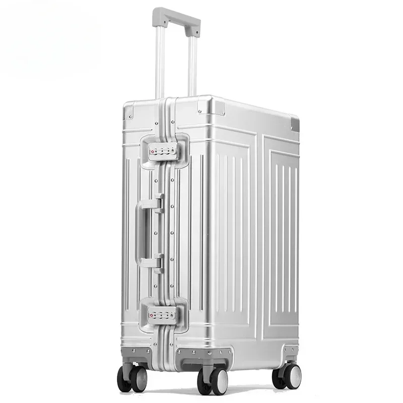 Aluminum Frame Travel Suitcase Rolling Luggage 20/24/26/28 Inch Trolley Luggage Carry-On Cabin Suitcase