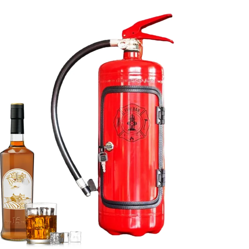 Mini Fire Extinguisher Portable Small Bar For Whiskey Lovers Home Bar Wine Storage Box   Wine Cooler Christmas Gifts For Father