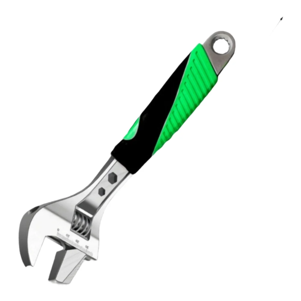 8 in 10 in 12 in Adjustable Wrench Chrome Vanadium Steel with Precision Scale Markings for Accurate Sizing Control