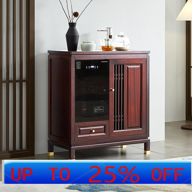 

LTT mahogany tea bar machine Chinese solid wood automatic intelligent water dispenser with disinfection integrated cabinet