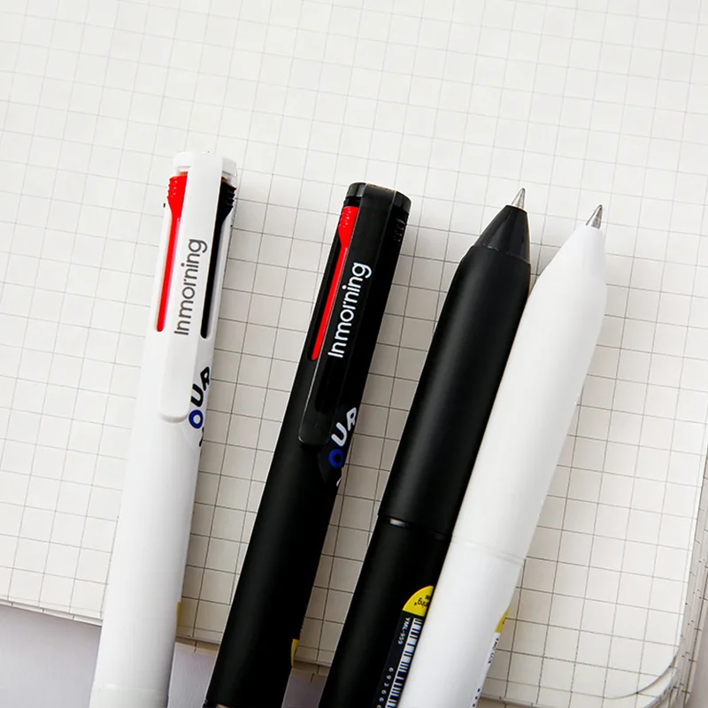 2-Pack Spectrum 4-Color Click Pen - Multicolor Gel Pen Set, Smooth Writing for Office & Study, Creative Marking Stationery