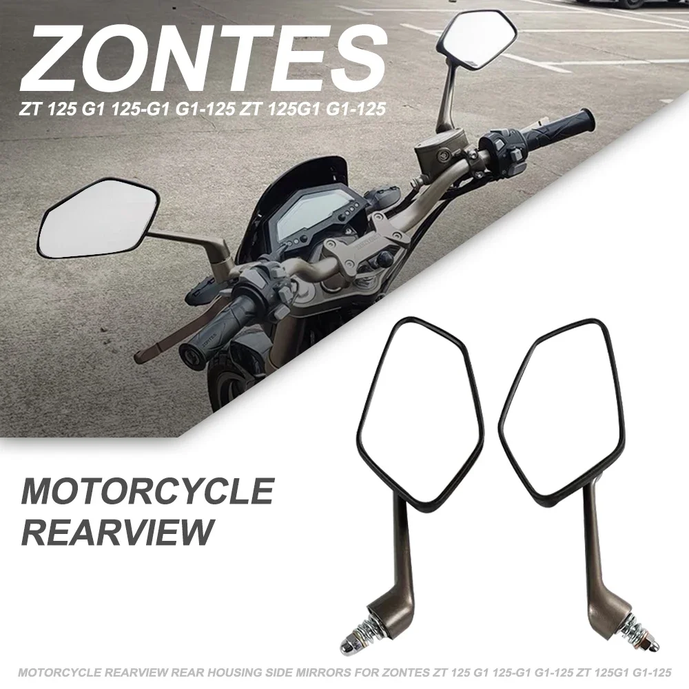 

Motorcycle Rearview Rear Housing Side Mirrors Motorcycle Rear View Mirror FOR ZONTES ZT 125-G2 G2-125 G2 155 G2 125 125 G2