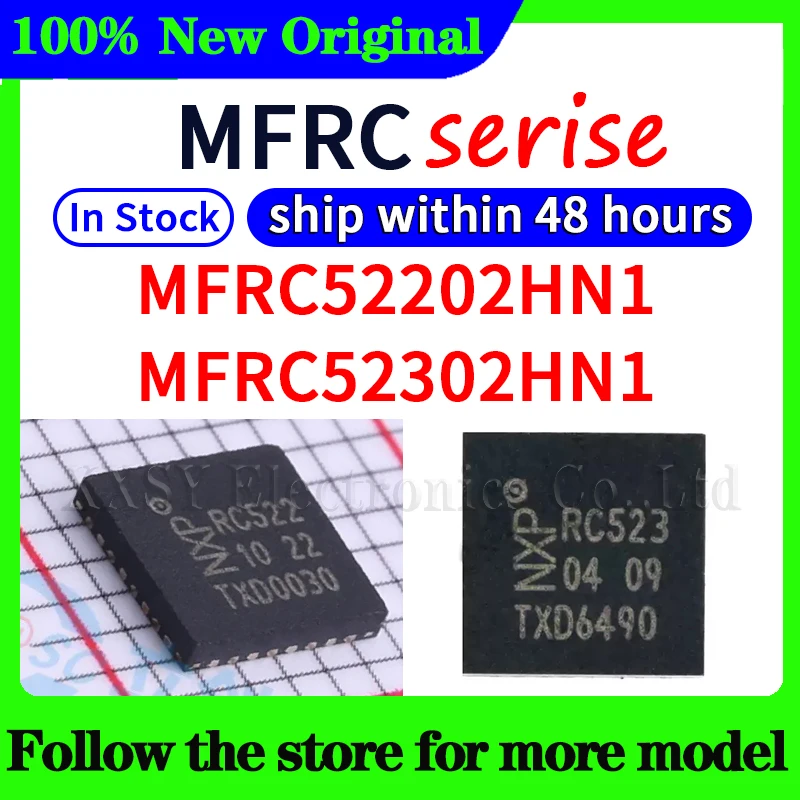

MFRC522 MFRC523 MFRC52202HN1 MFRC52302HN1 В наличии 48-часовая доставка