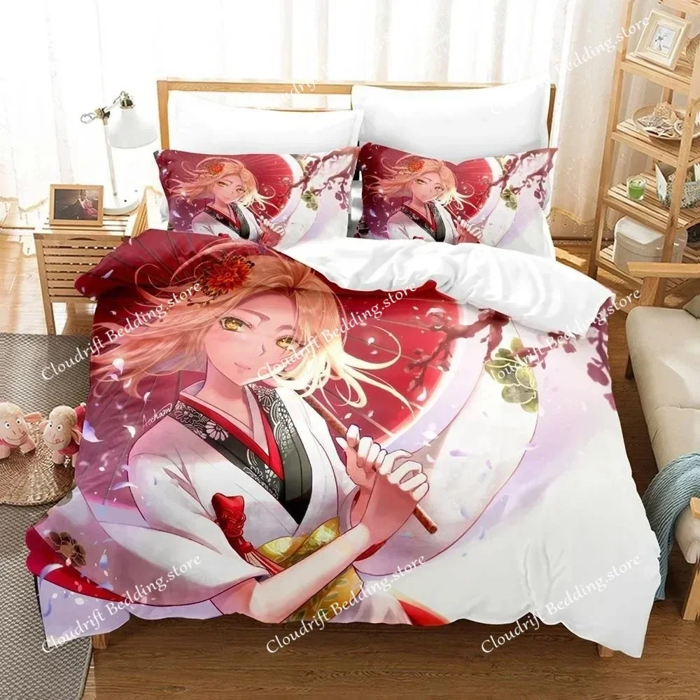 Personality 3D Printing Shaman King Bedding Set Cartoon Anime Adult Kid Bedroom Duvet cover Sets Home Textiles
