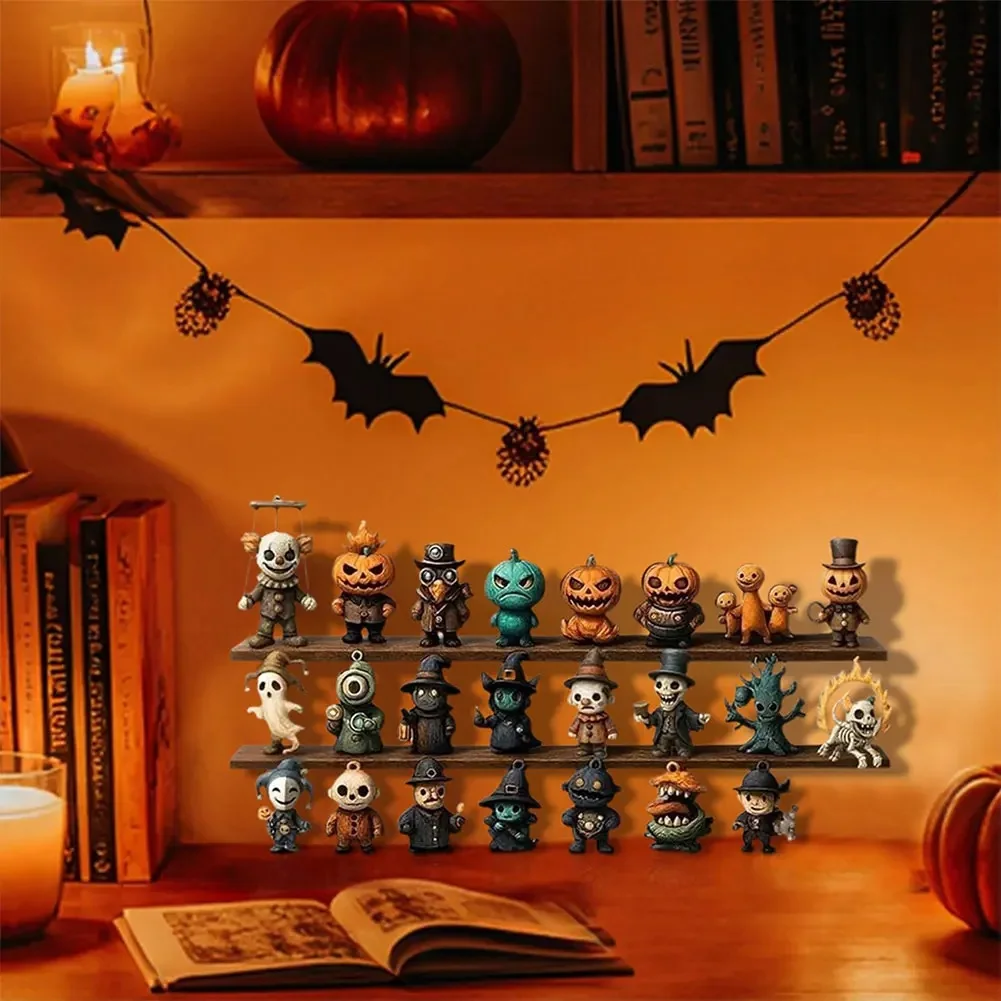 7/15/31 Nights of Fright Halloween Countdown Blind Box with Figurines, Halloween Advent Calendar 2025 Scary Mini Dolls Gift Boxs - Image 6