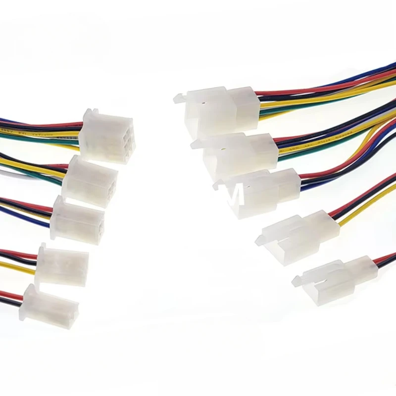 2.8MM Male Female Cable 2/3/4/6/9 Pin Way Electrical Wire Connector Plug Set Auto Connectors with Cable Total Length 15CM 18AWG