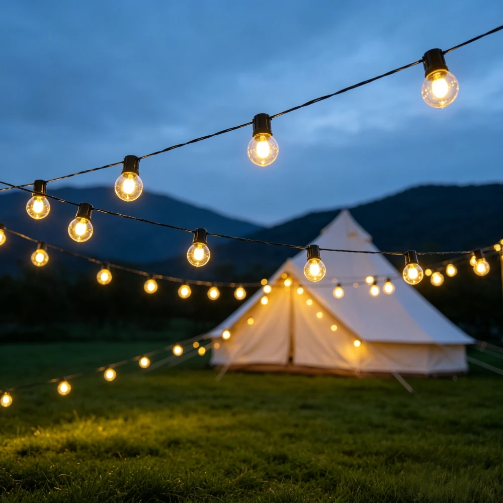 10/20LED Güneş Enerjili Vintag - Outdoor Camping Lights String incelemesi ve fiyatı