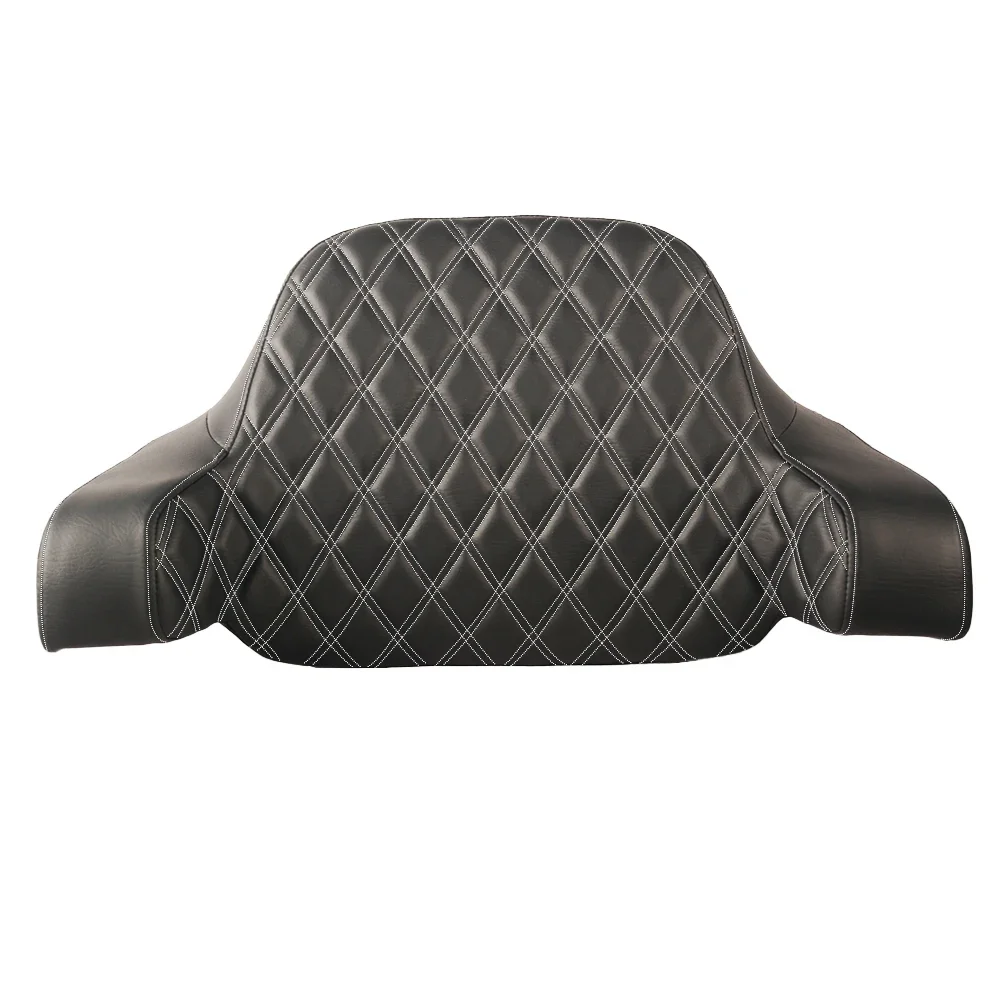 Motorcycle Accessories Black Diamond King Backrest Pad for Harley Davidson Touring Road Glide Road King 2014-2025 Soft