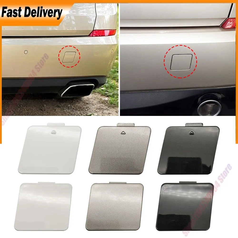 For BMW F07 GT Car Rear Bumper Tow Hook Cover Cap Black White Silver For BMW 5 Series GT 528 530 535 550i 2009-2017