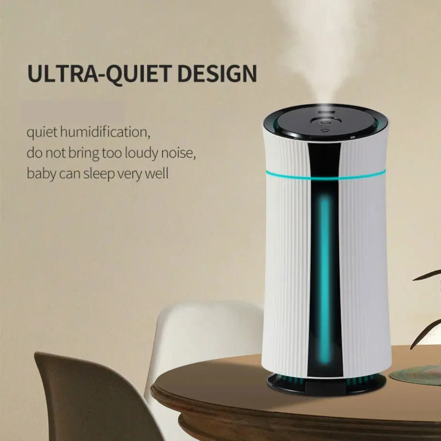 Cool Mist Maker 1100ML USB Air Humidifier with Double Spray Port for Essential Oil Aromatherapy - Humificador Fogger Purify Offi