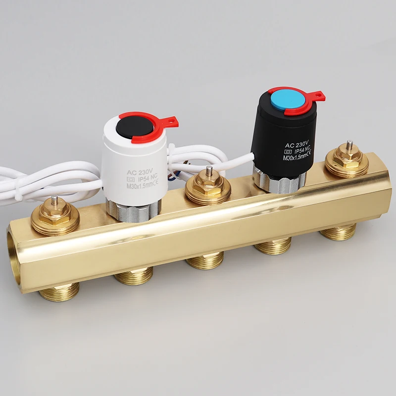 230V Normally Closed NO NC M30*1.5mm Electric Thermal Actuator for Underfloor Heating TRV Thermostatic Radiator Valve