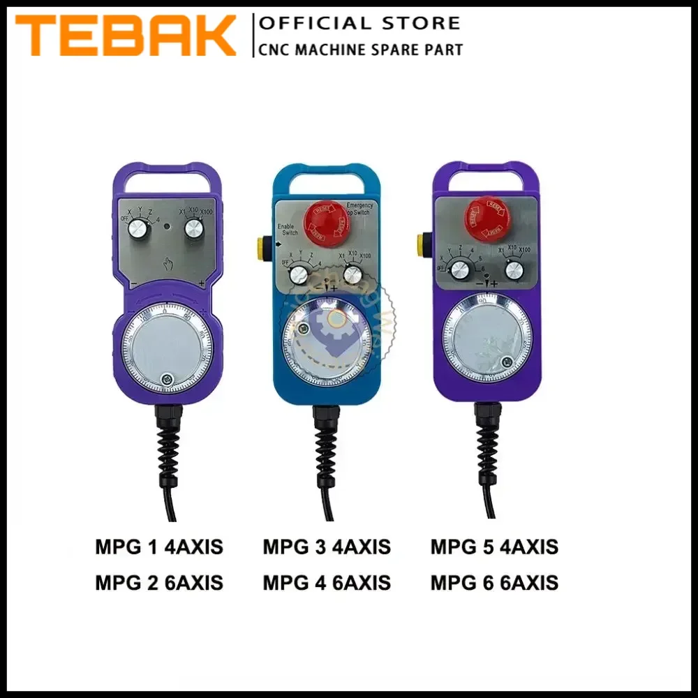 Upgraded version of CNC electronic handwheel, 4/6 axis MPG mach3 controller FAGOR GSK MITSUBISHI FANUC 5V manual pulse