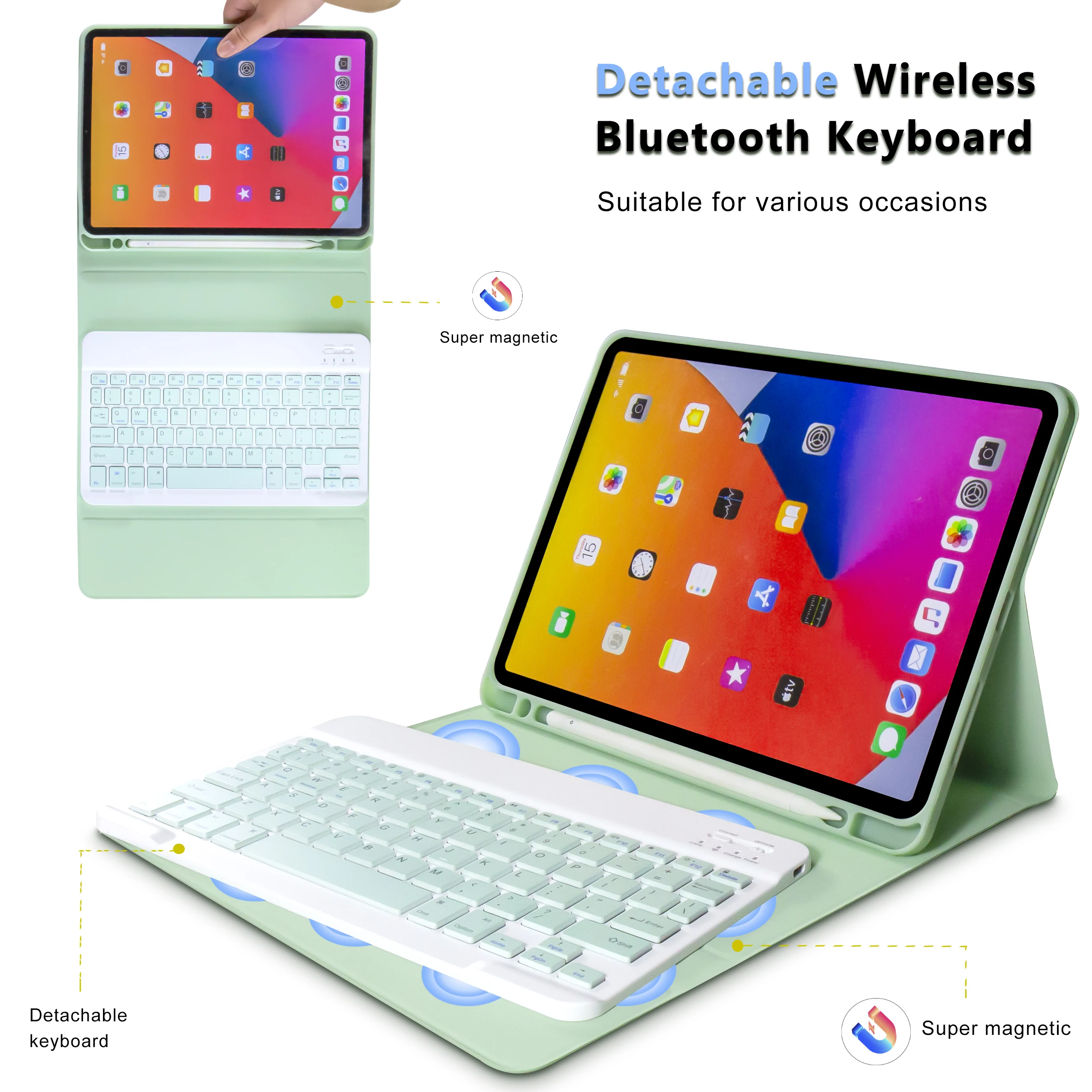 

Bluetooth Keyboard Wireless Mouse Magic 2021 10.2 9th 8th Generation Case Mini 6 Air 2 For IPad Air 4 Case 2020 Ipad Pro 11 Case