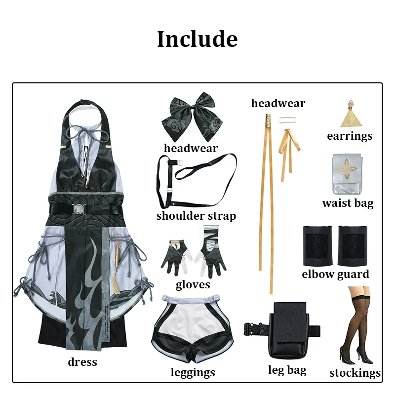 Female Rover Cosplay Wuthering Waves Cosplay Costume Wig Women Dress Halloween Carnival Party Role Playing Clothing Outfits view 4