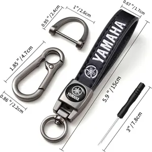 Men's Metal Keychain for Car, Motorcycle Keychain for Yamaha R1, R3, R25, MT-09, MT07, Faz, FZ6, XJ6, R15, Styling Accessories Main Sales Yamaha Chaves Door - №4