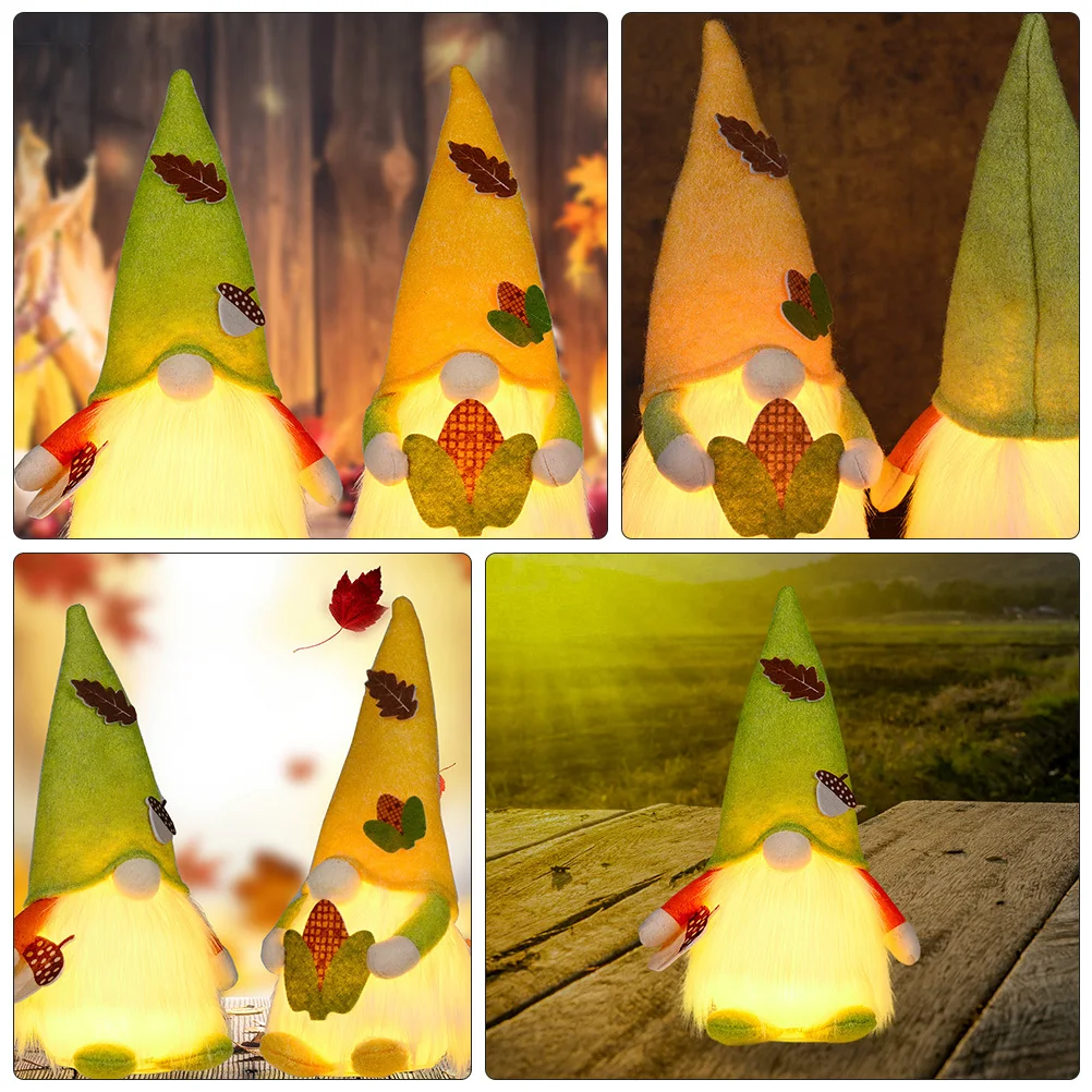

1Pcs Gnome Lamp Decorative Night Festival Theme Tabletop Bedroom Light Photo Prop Shape Lamp