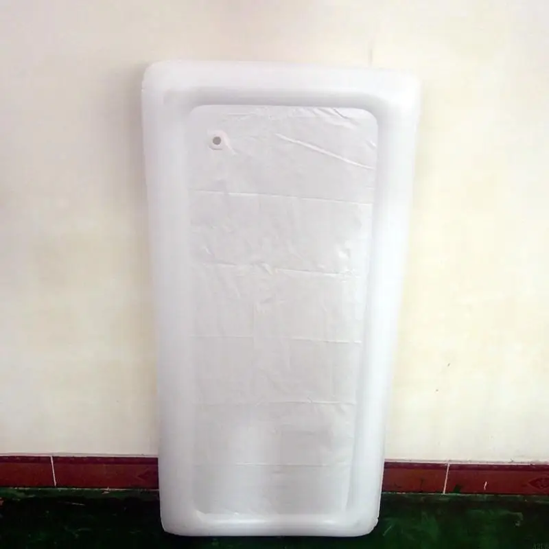 A2UB 4-teiliger aufblasbarer Getränke-Eisblockhalter aus PVC, wiederverwendbare schwimmende Eiswürfelschale für Spaß und – Detail 2