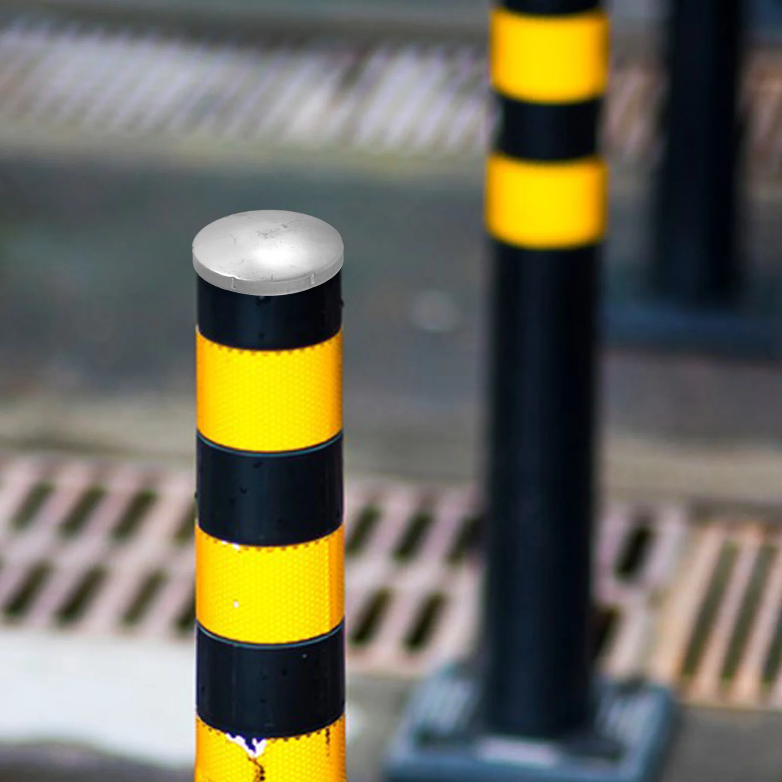 4pcs Guardrail End Caps Round Fence Caps Outdoor Post Cap Pipe Tubing End Cap Guardrail Covers Sealing Cover Railing Post Covers