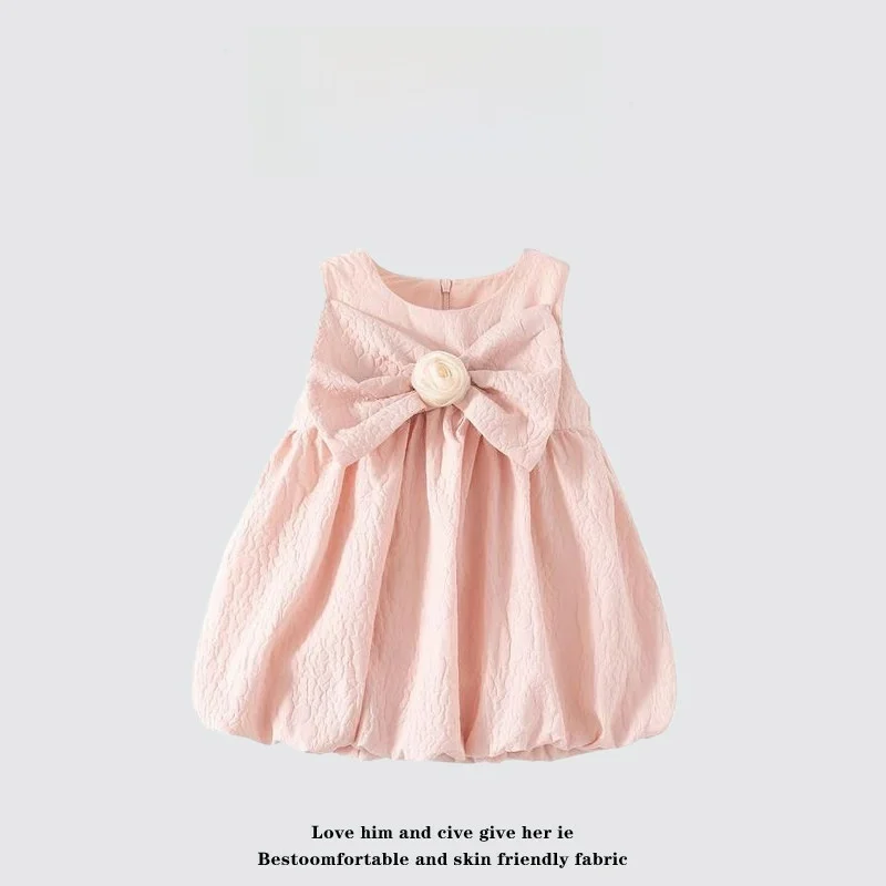 tottie-princess-style-sleeveless-vest-dress-sweet-baby-girl's-birthday-party-dress-cotton-material-summer-season-for-girls