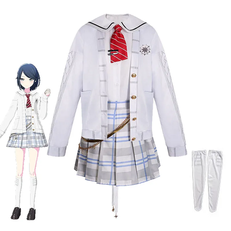 

Лев/неди Хосино Ичика Косплей Костюм Проект Sekai Красочная сцена! Ведущая певица Ick JK униформа Хэллоуин аниме одежда