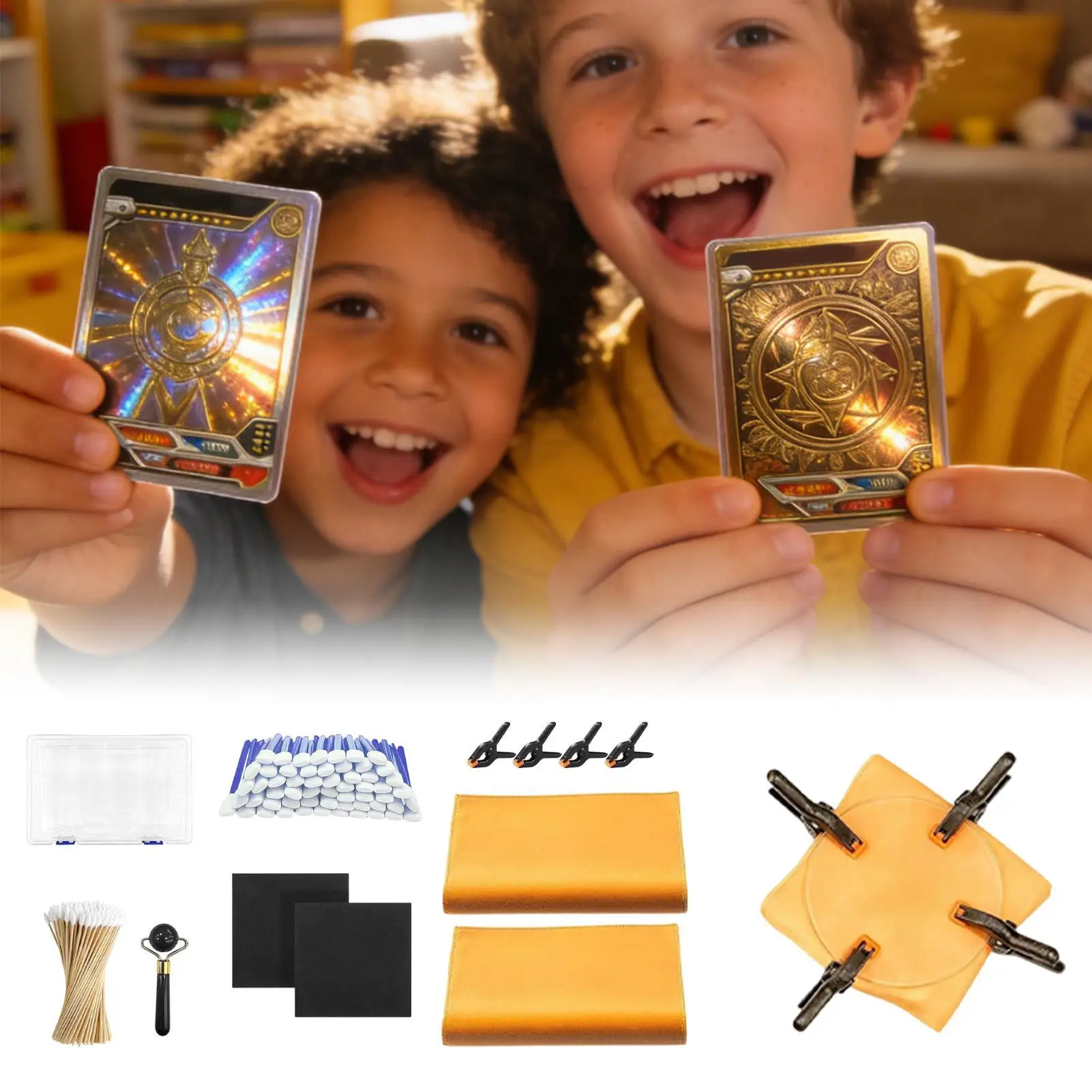 kit-di-pulizia-per-carte-collezionabili-162-pezzi-per-livellamento-e-cura-kit-di-pulizia-per-carte-sportive-per-protezione-e-riparazione-per-casa-e-ufficio