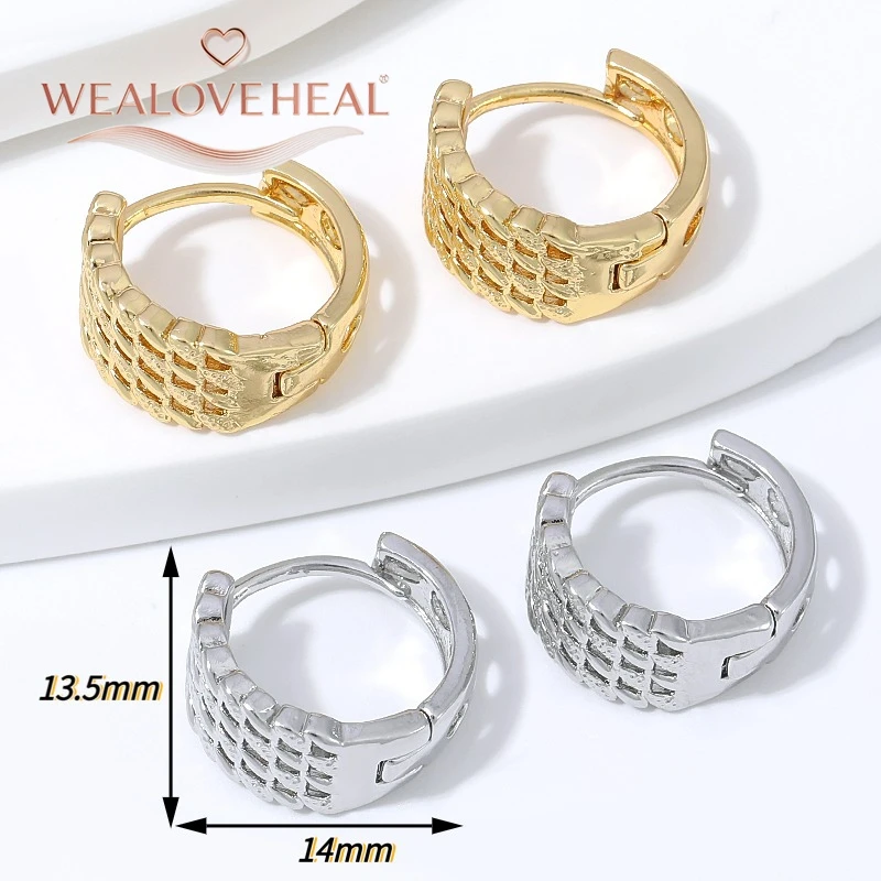 18K vergoldete Messing-Ohrringe mit geflochtenem Design für Damen, Vintage-Ketten-Design, modischer Schmuck, perfekt für den täglichen Gebrauch und als Partygeschenk. – Detail 17