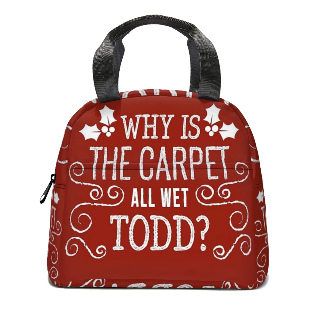 

Christmas Vacation Todd and Margo Quote by Kelly Design Company Insulated Thermal Cooler Bag Lunch bag Foods Drink Storage