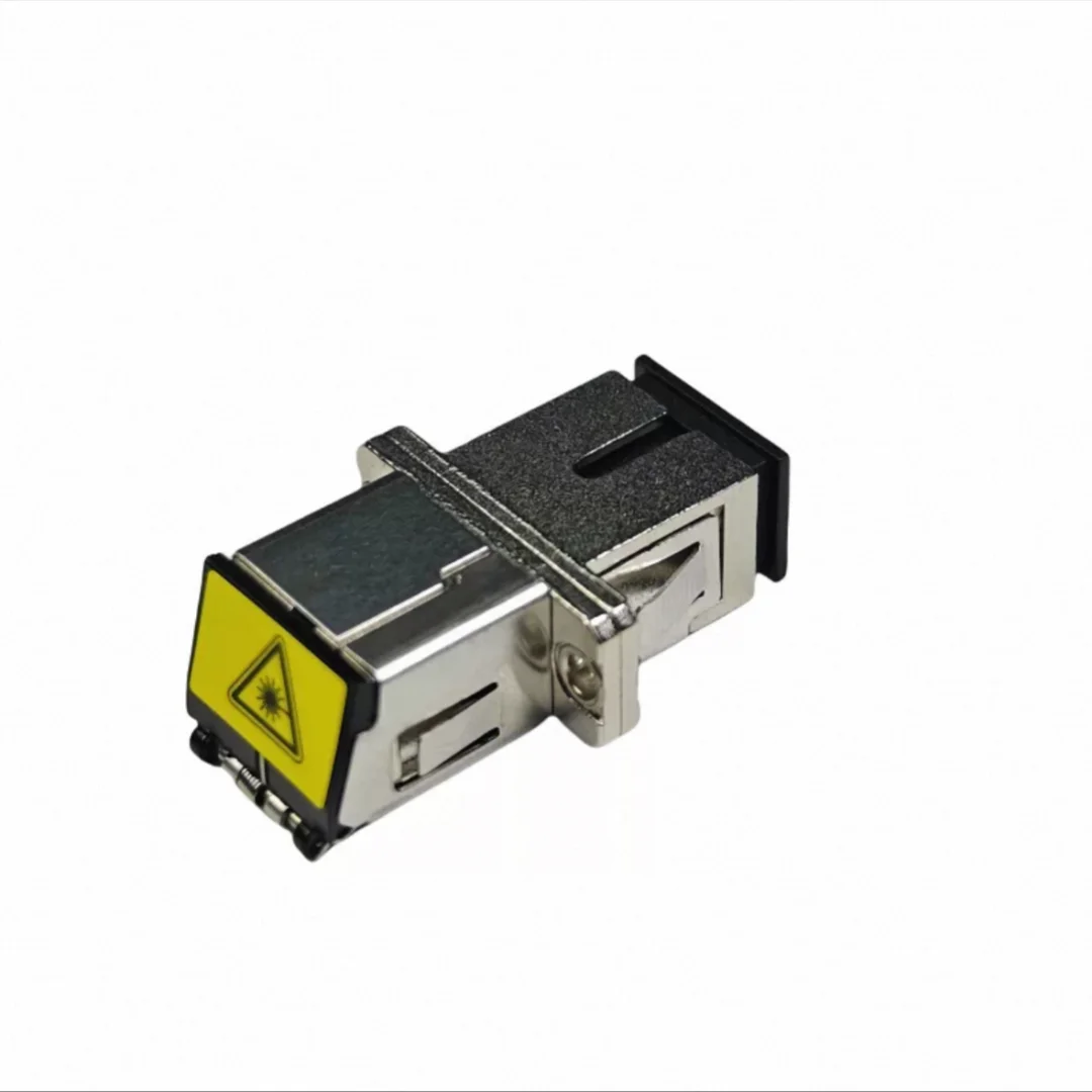 SC Adapter simplex 10pcs with shutter Metal optical  ftth sc SX coupler SC APC UPC SM fiber connector Avoid laser ftthELINK