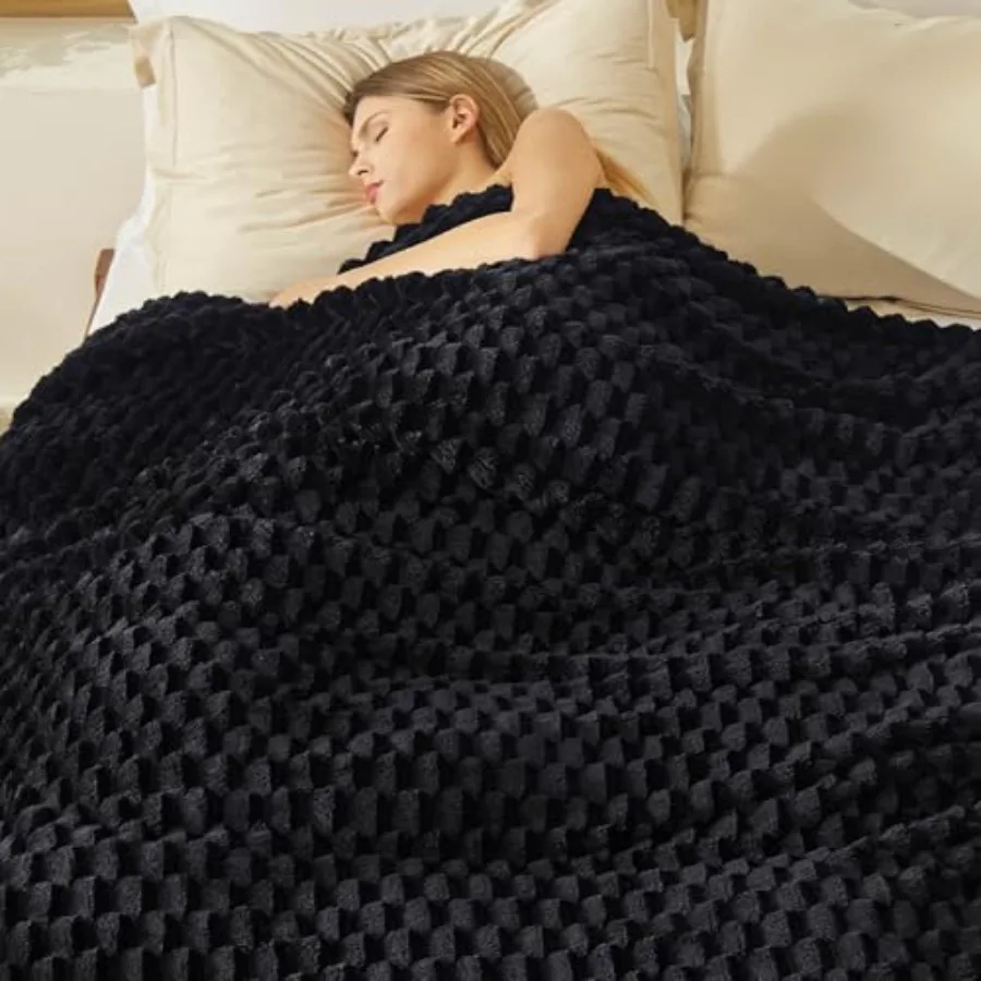 

Плед King Size для кровати - Пушистое плюшевое одеяло 350GSM King Size для домашнего декора, нежное, мягкое, уютное, флисовое, милые подарки