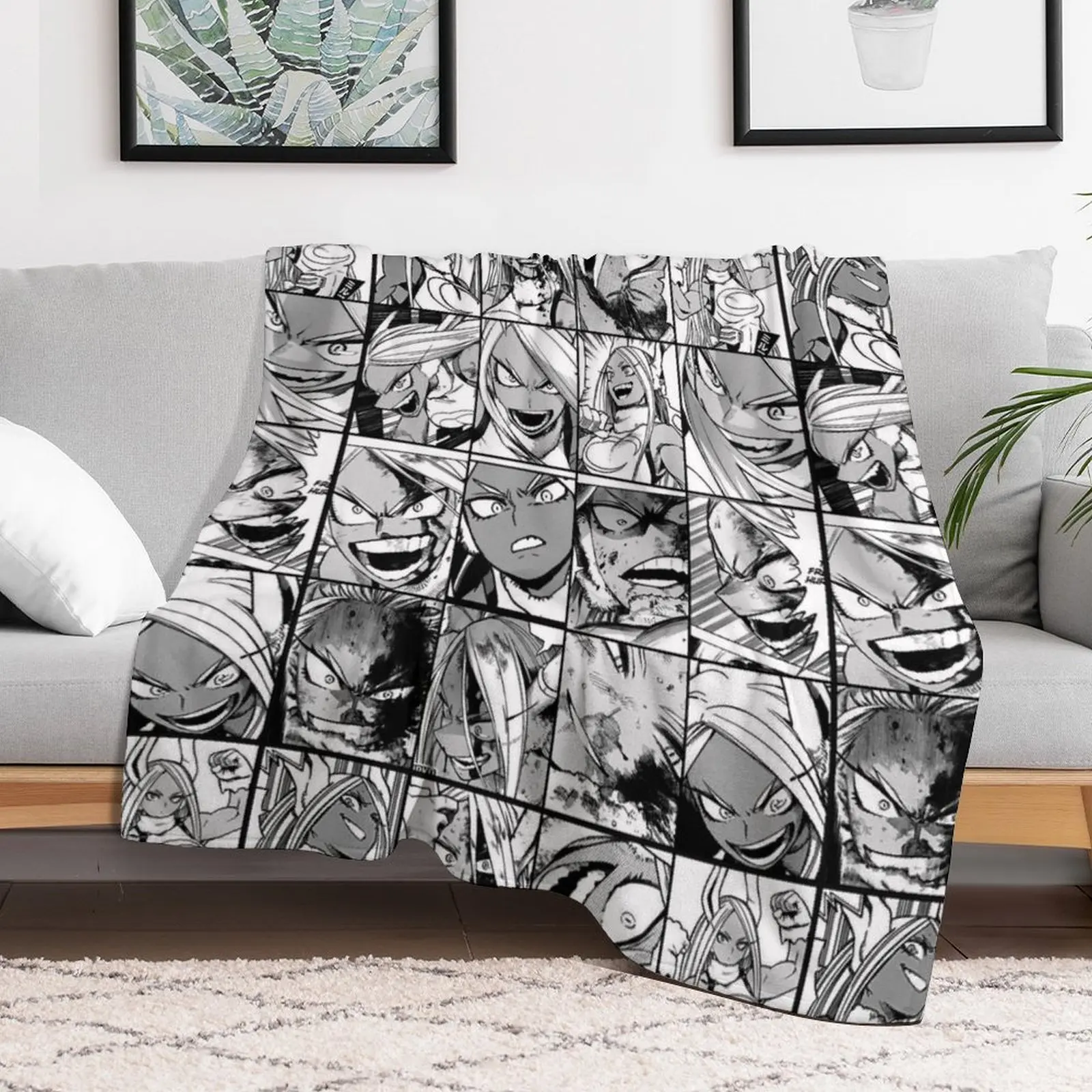 Mirko hero collage - black and white version Throw Blanket Thermal Flannels sofa bed Blankets