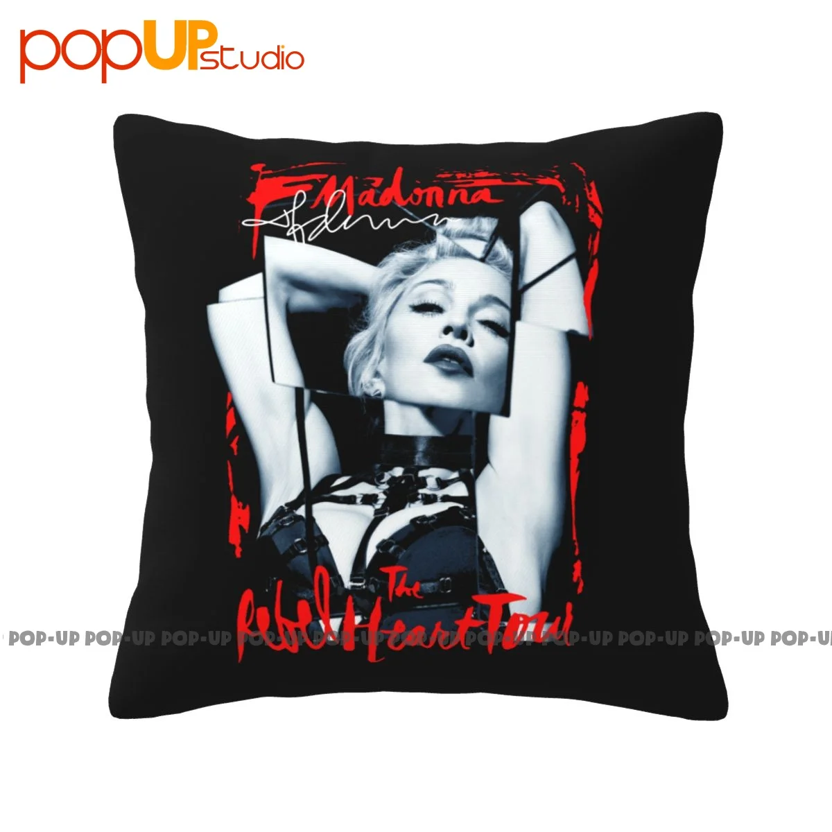 Cozy Madonna Rebel Heart Tour 2015 Pillowcase Throw Pillow Cover For Room Decoration Pattern Decor