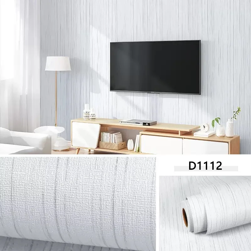 

Self-adhesive Gray Linen Thickened Wallpaper, Suitable for Living Room and Bedroom TV Background Walls, Home Decor Stickers.
